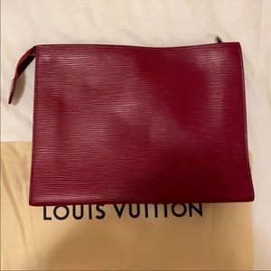 Bordeaux clutch by Louis Vuitton, bought 2 years